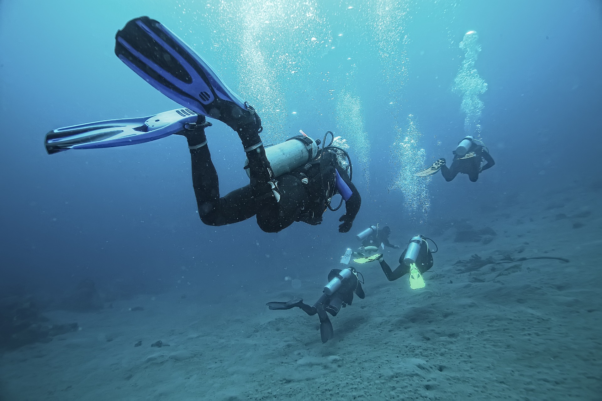 Bateig de submarinisme en grup 